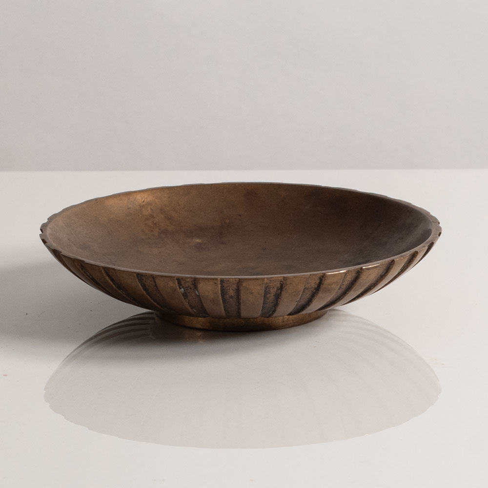 Tinos, Denmark, small bronze fluted bowl M5522