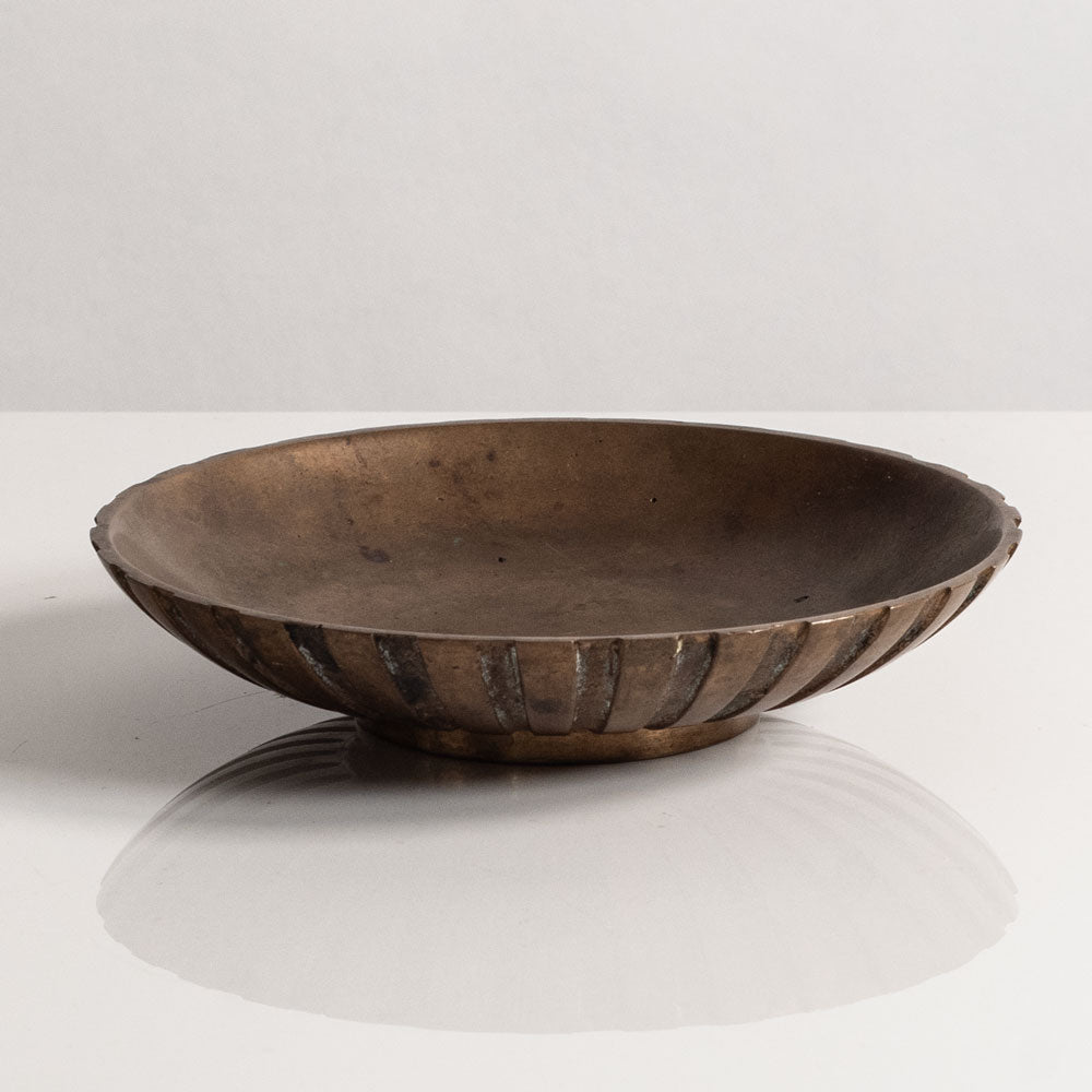 Tinos, Denmark, small bronze fluted bowl M5522