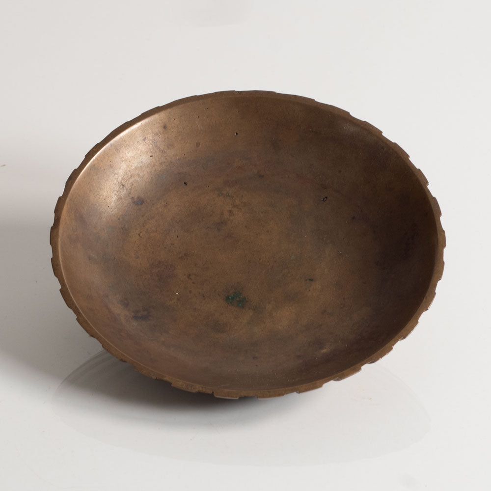 Tinos, Denmark, small bronze fluted bowl M5522