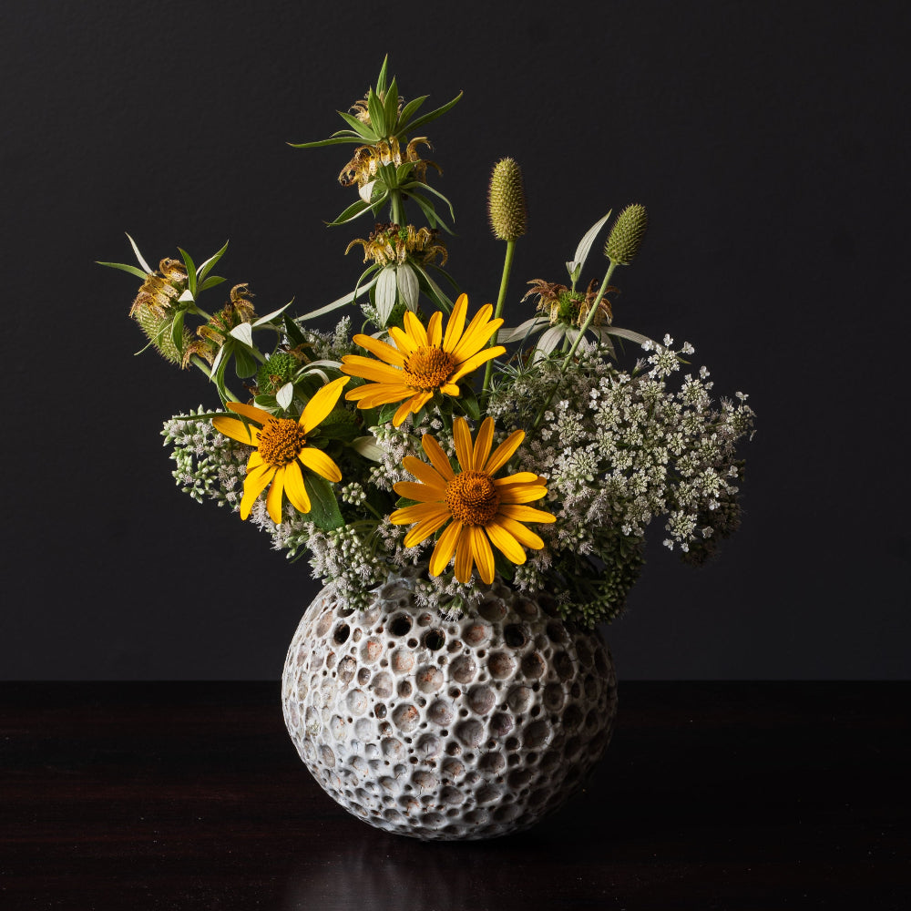 Alan Wallwork, UK, unique stoneware sculptural pod form vessel L3340