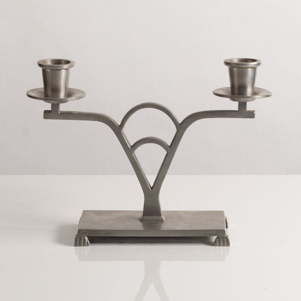 Artium, Norrköping, Sweden, pewter candelabra M4200