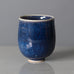 Stig Lindberg for Gustavsberg, Sweden, unique stoneware vase with blue glaze H1335