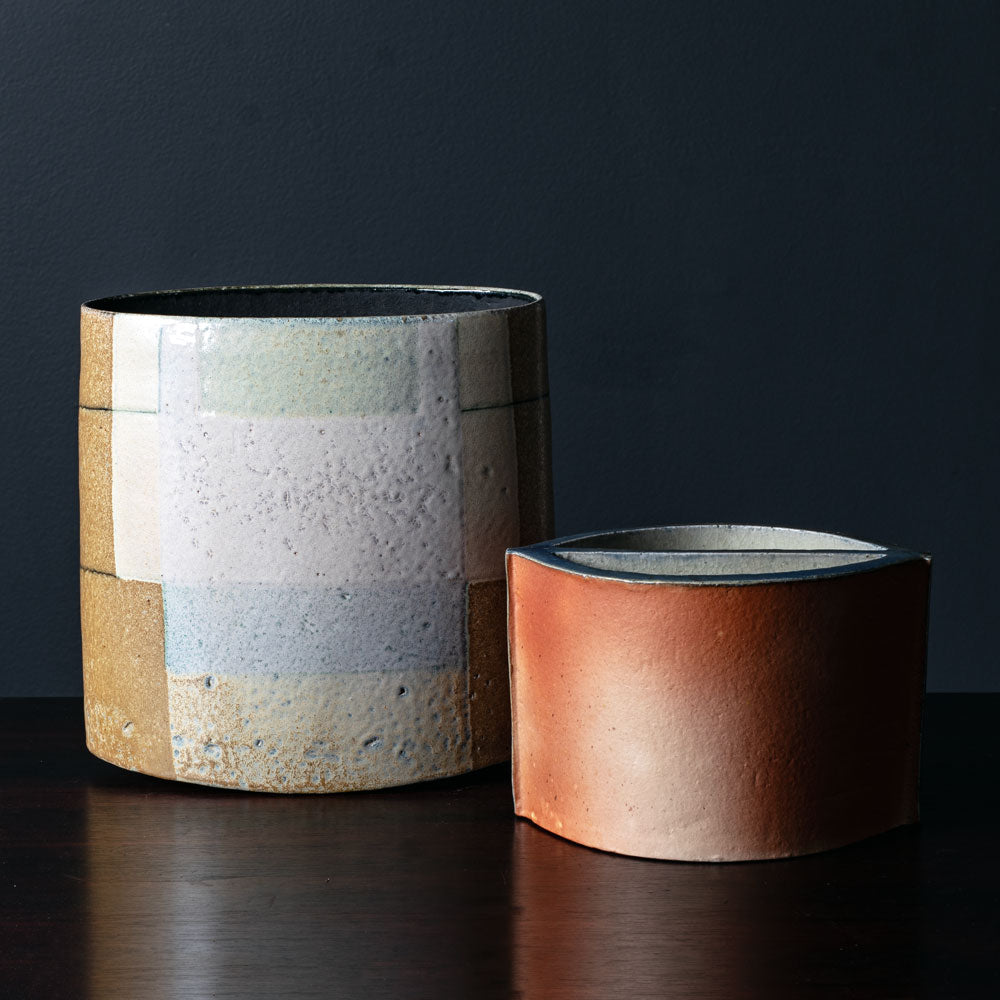 Two vases by Bente Hansen, Denmark