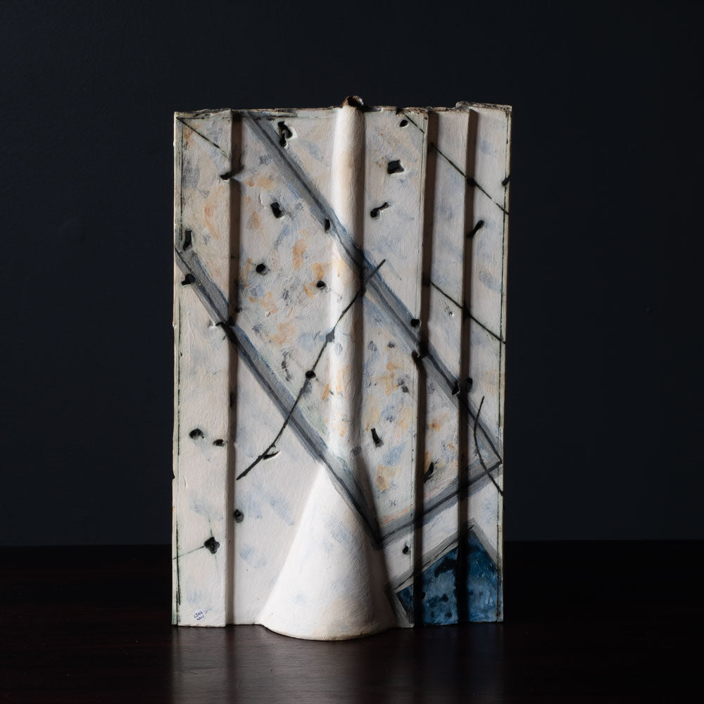 Gordon Baldwin, UK, unique stoneware sculptural vessel L3107