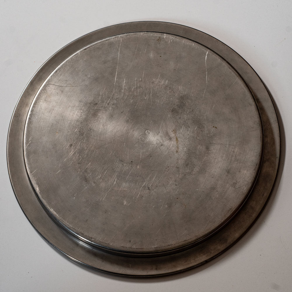 Nils Fougstedt for Svenskt Tenn, Sweden, pewter art deco platter with birds L3057