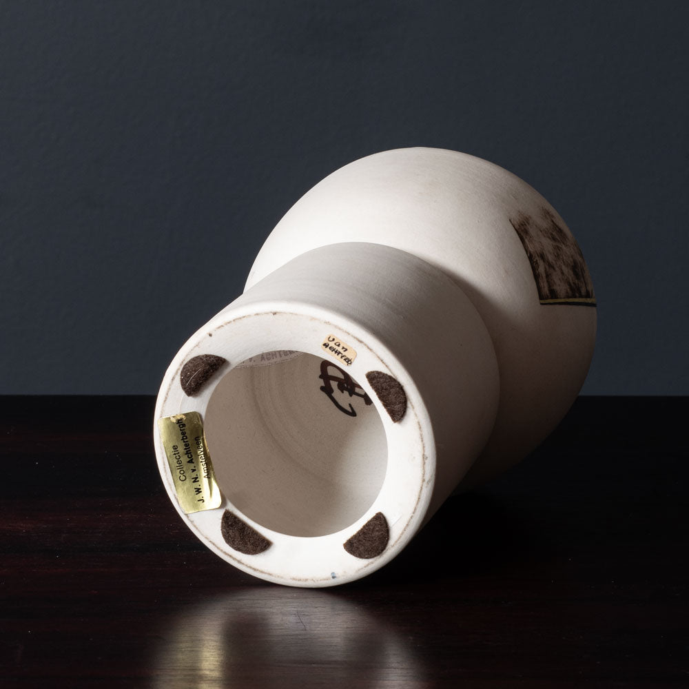 Gordon Baldwin, UK, unique stoneware bowl on pedestal L3456