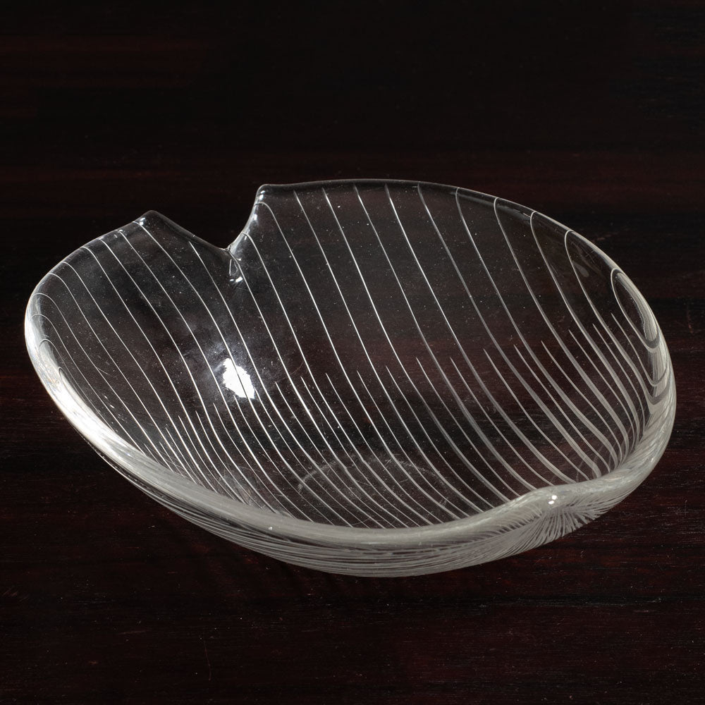 Tapio Wirkkala for Iittala, Finland, engraved dish M5548