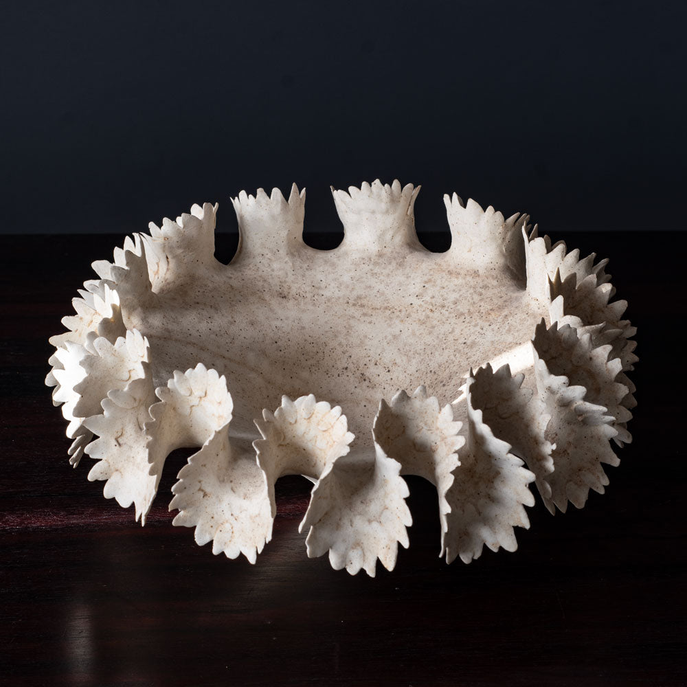 Ursula Morley Price, unique stoneware sculptural bowl L3451