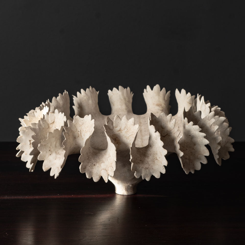 Ursula Morley Price, unique stoneware sculptural bowl L3451