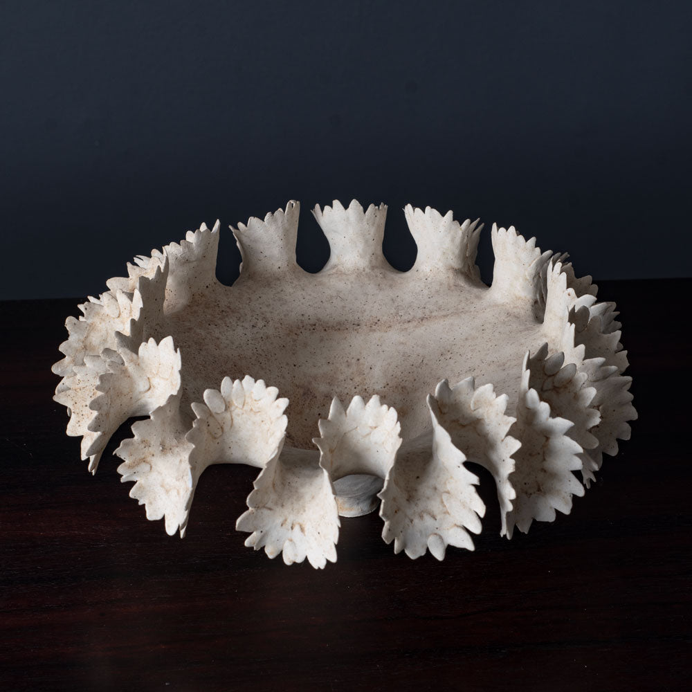 Ursula Morley Price, unique stoneware sculptural bowl L3451