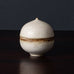 Ursula Scheid, Germany, unique stoneware lidded bowl/jar with off-white glaze K2866