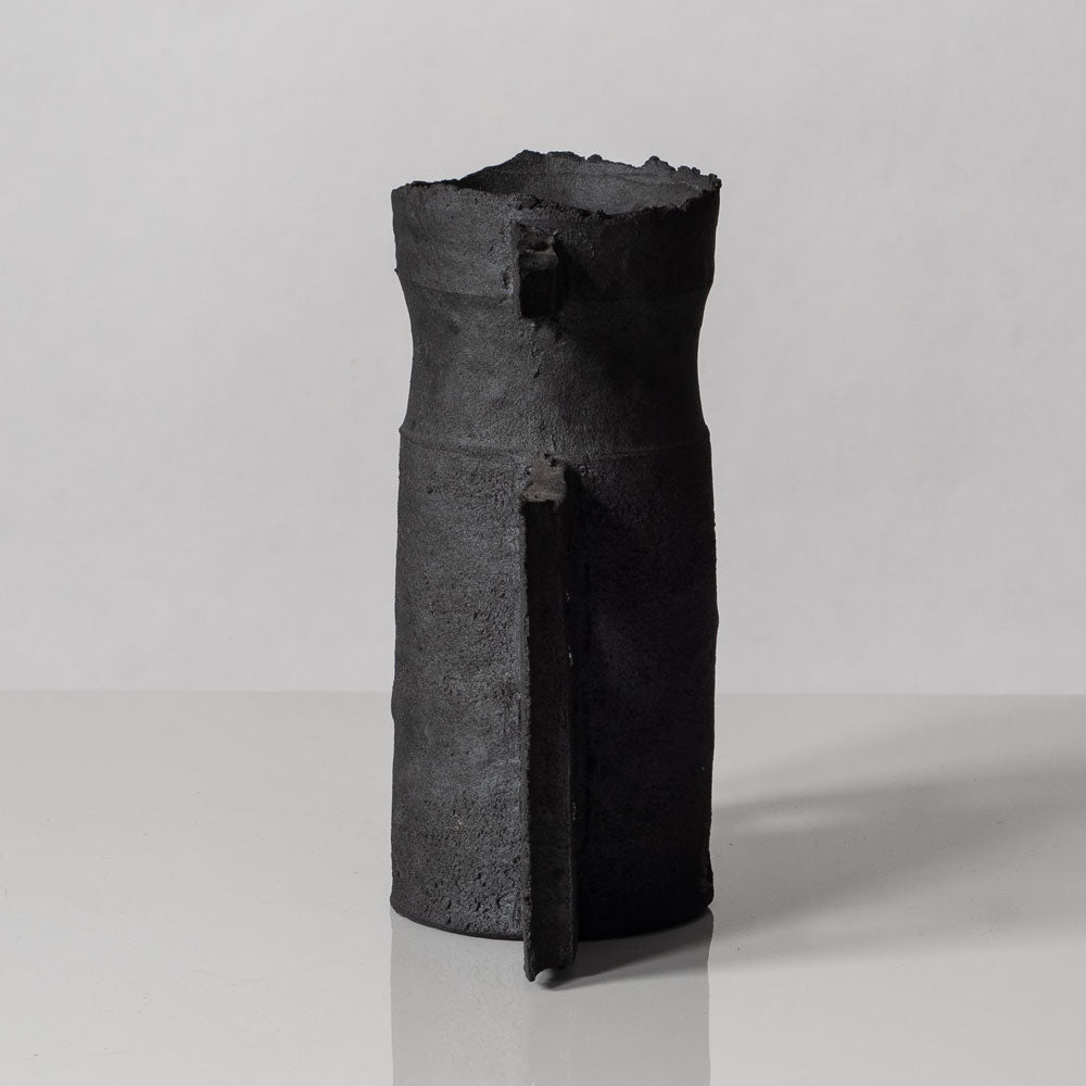 Colin Pearson, UK, unique stoneware "winged form" vase L3450