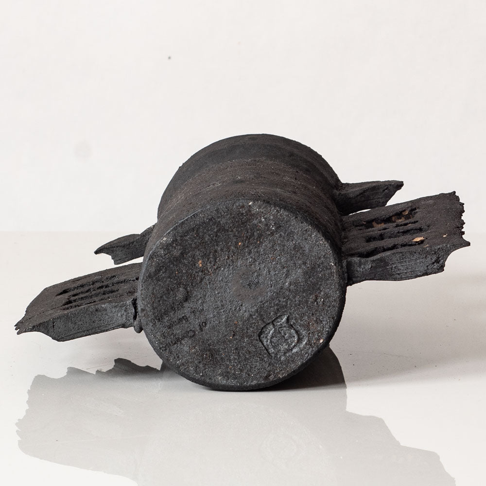 Colin Pearson, UK, unique stoneware "winged form" vase L3450