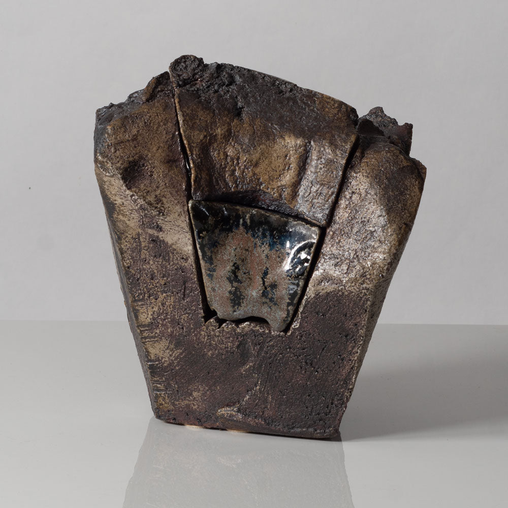 Claude Champy, own studio, France, "Boite" multi-piece stoneware jar K2808