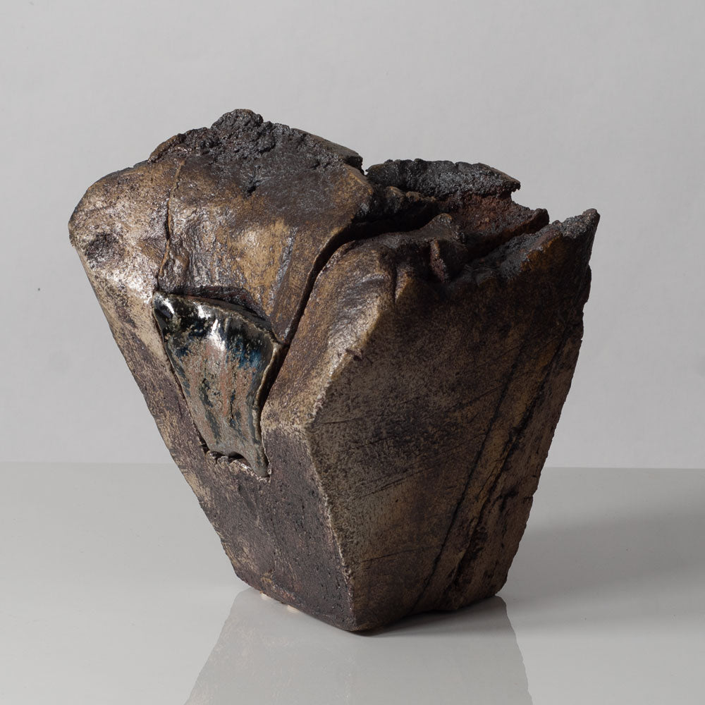 Claude Champy, own studio, France, "Boite" multi-piece stoneware jar K2808