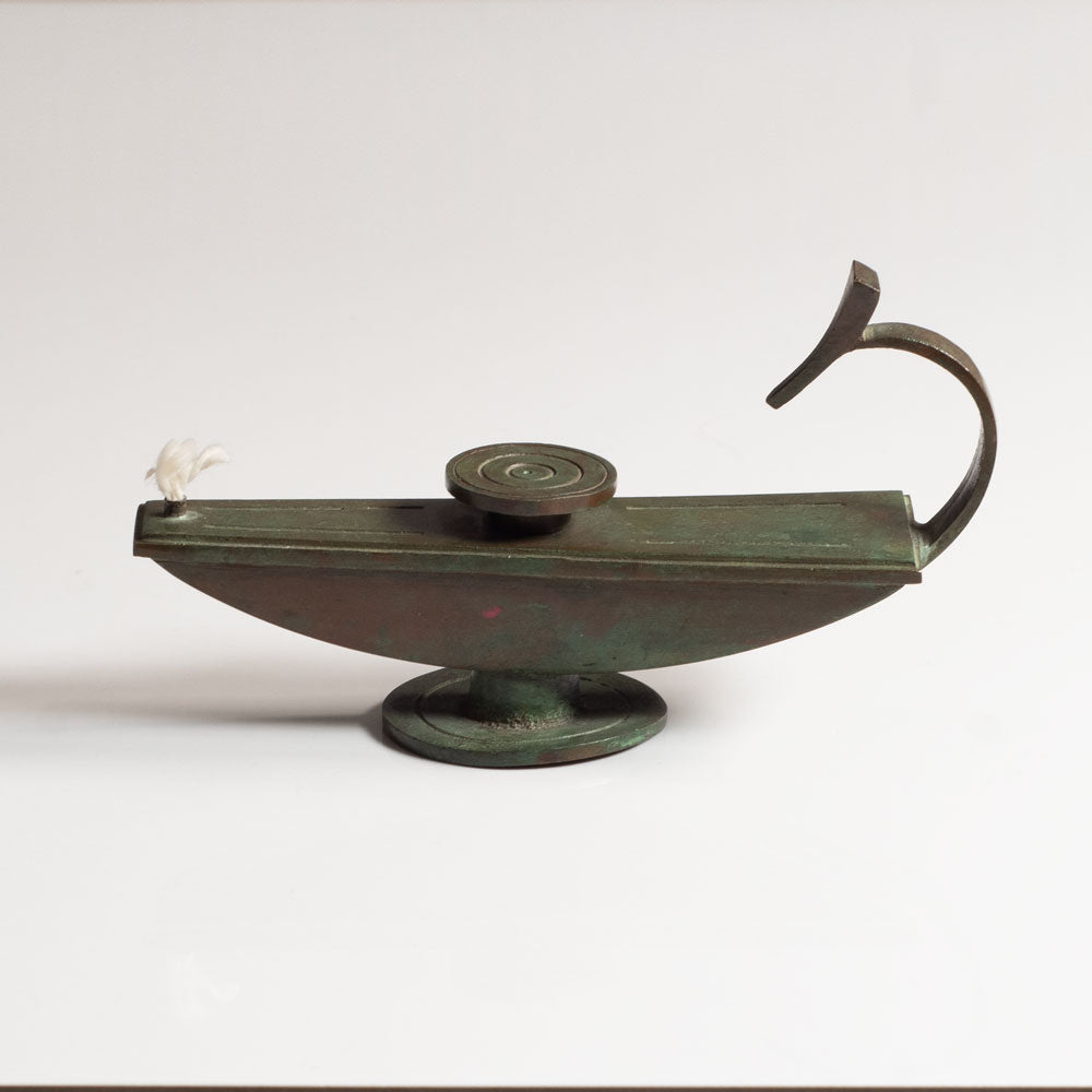 Sune Bäckström, Sweden, art deco oil lamp M4182