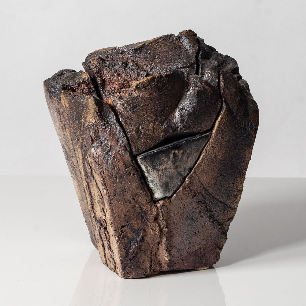 Claude Champy, own studio, France, "Boite" multi-piece stoneware jar K2808