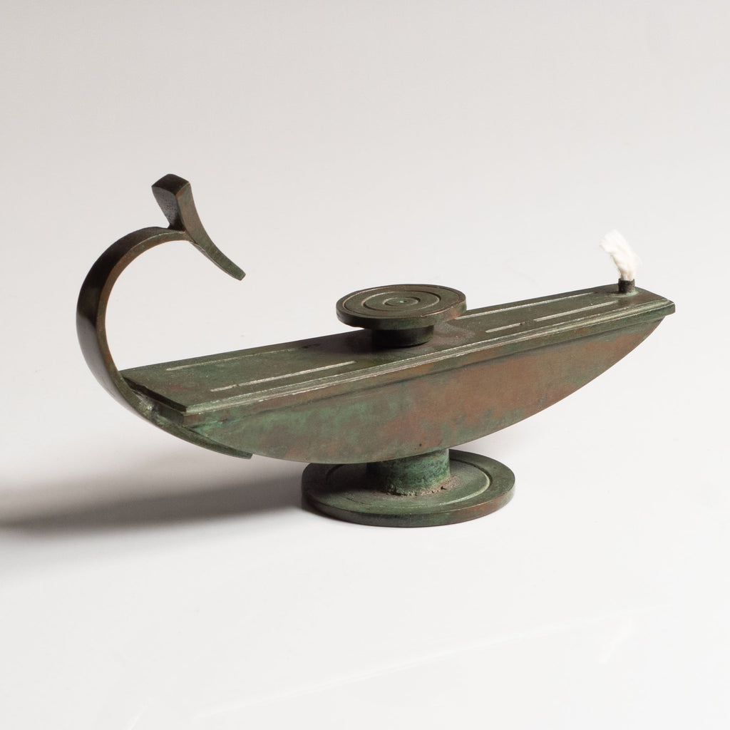 Sune Bäckström, Sweden, art deco oil lamp M4182