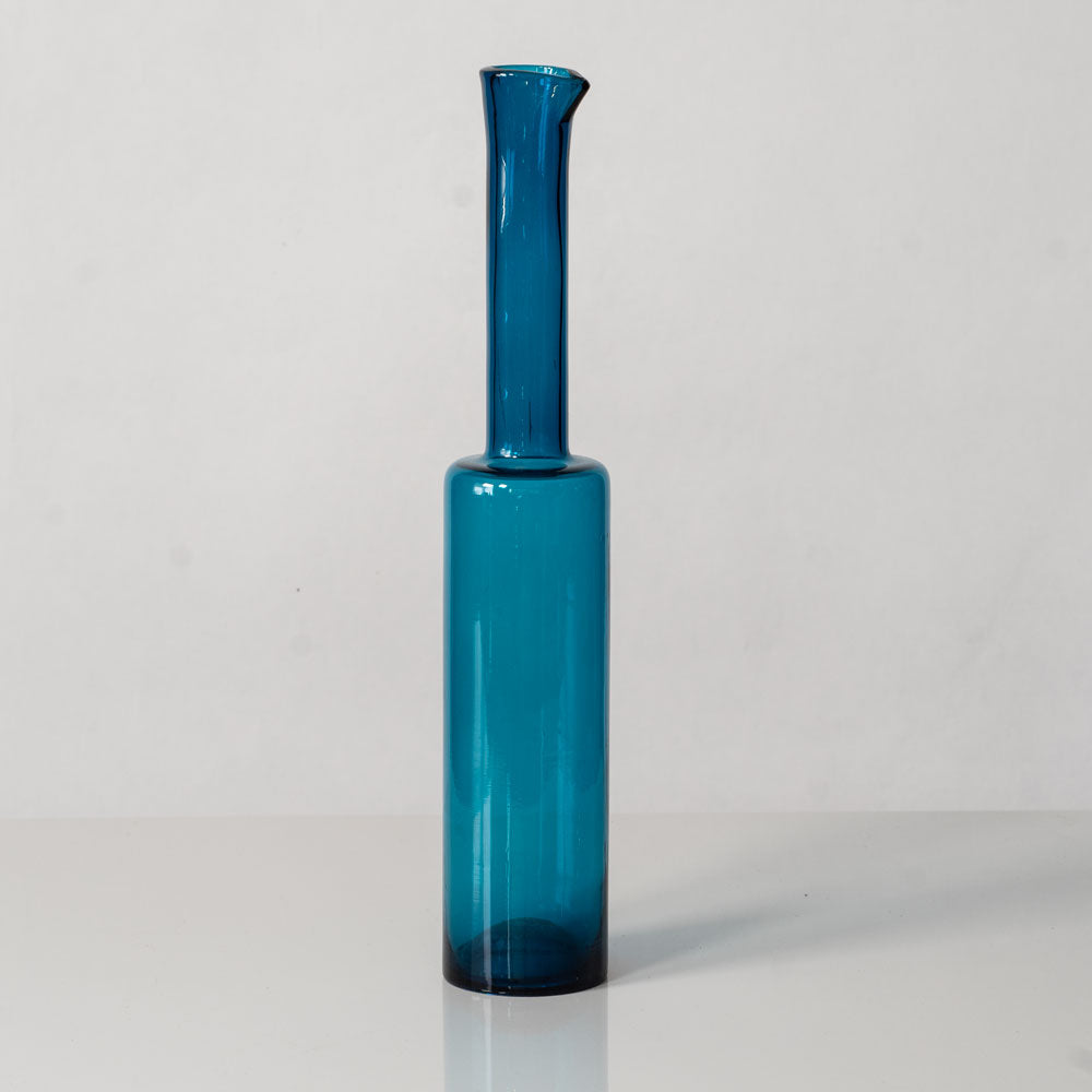 Nanny Still for Rihimaen Lasi Oy, decanter in blue glass L3252