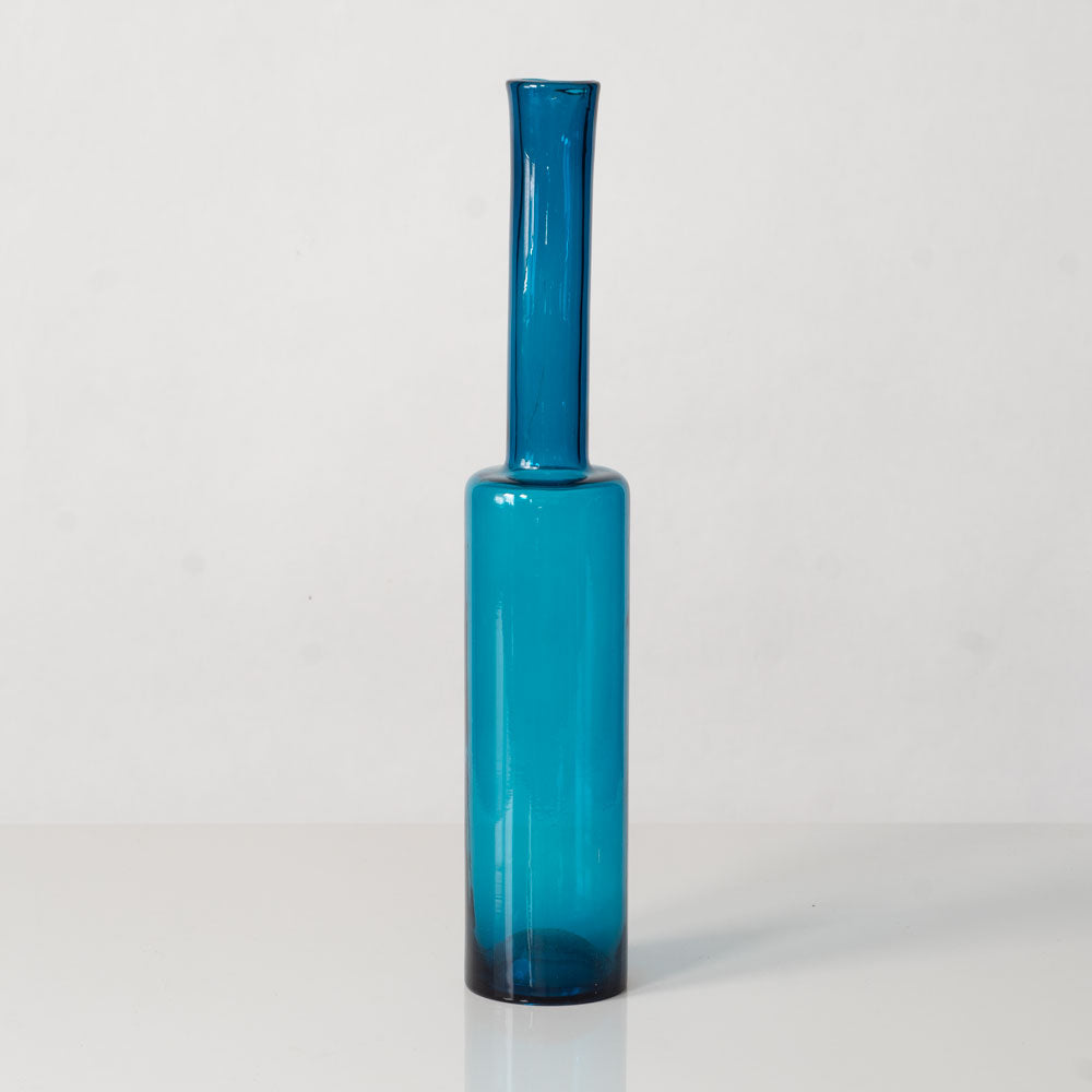 Nanny Still for Rihimaen Lasi Oy, decanter in blue glass L3252