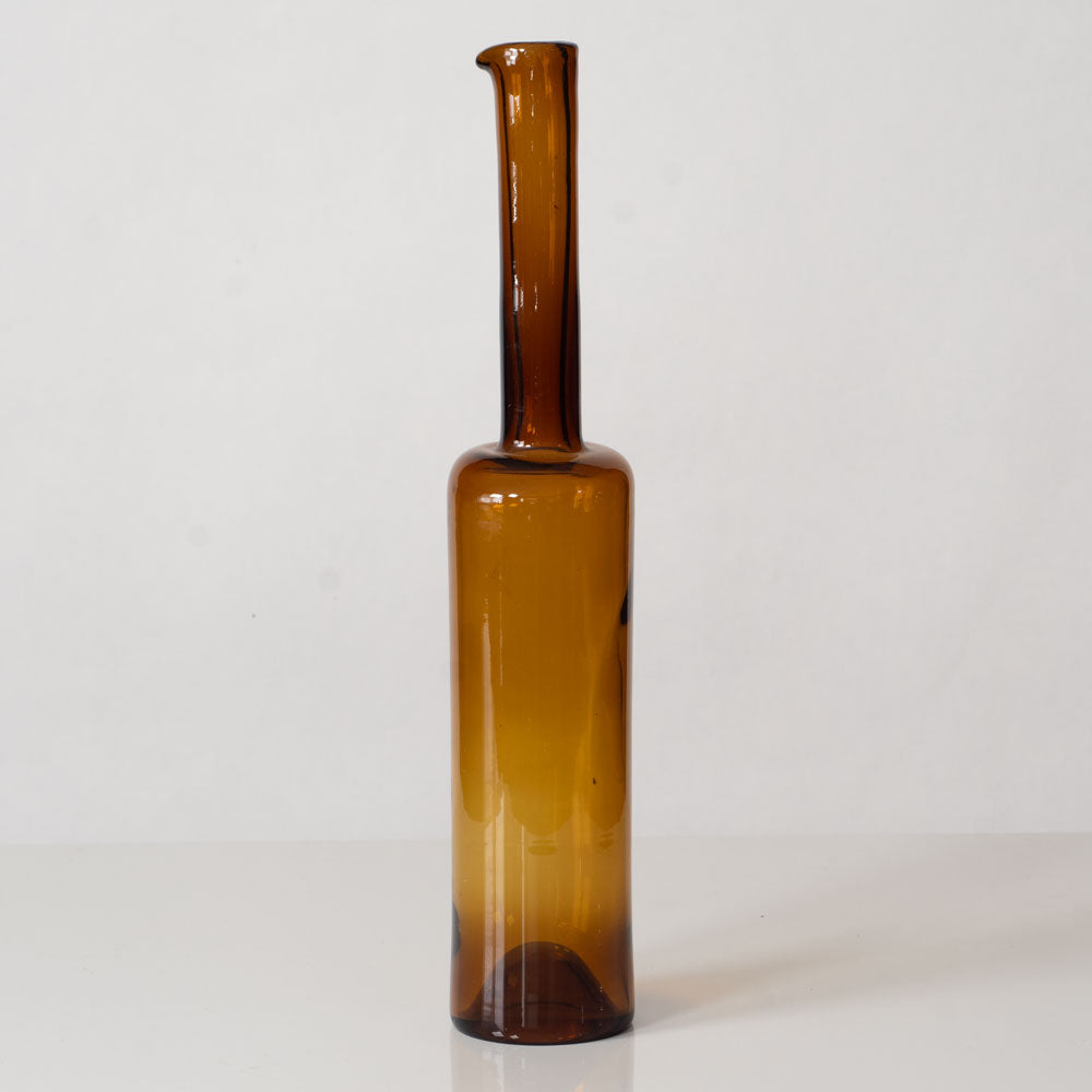 Nanny Still for Rihimaen Lasi Oy, decanter in amber glass L3250