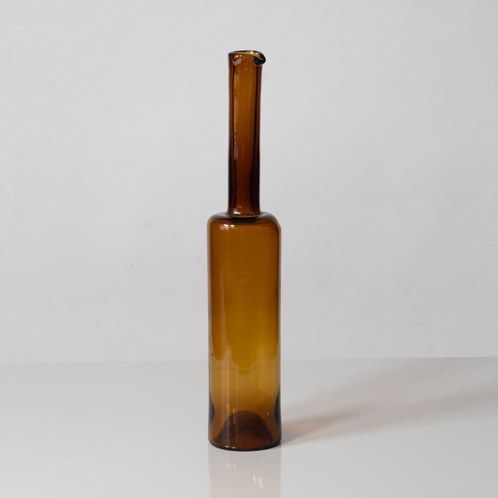 Nanny Still for Rihimaen Lasi Oy, decanter in amber glass L3250