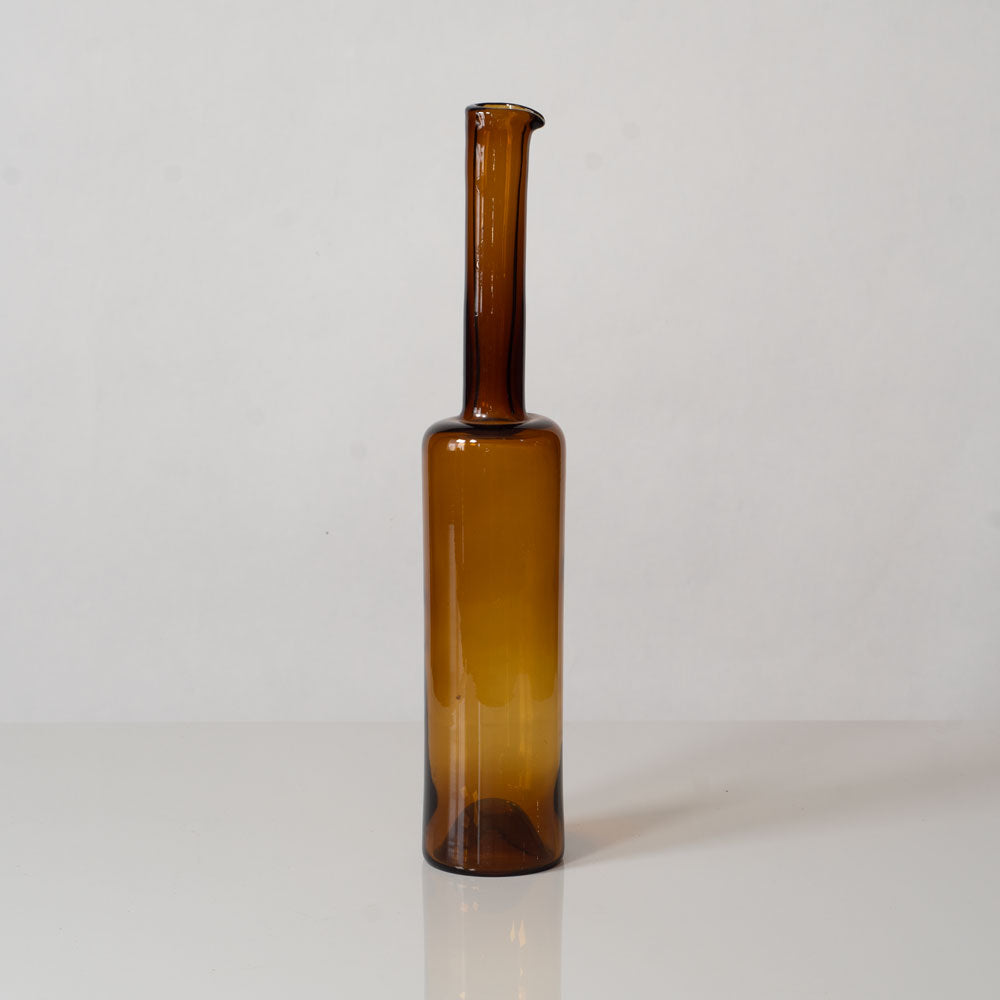 Nanny Still for Rihimaen Lasi Oy, decanter in amber glass L3250