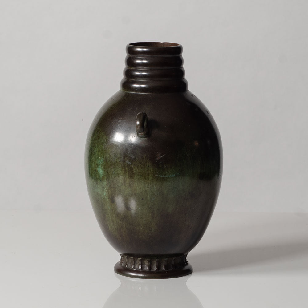 Just Andersen for GAB, Sweden, bronze handled vase L3496