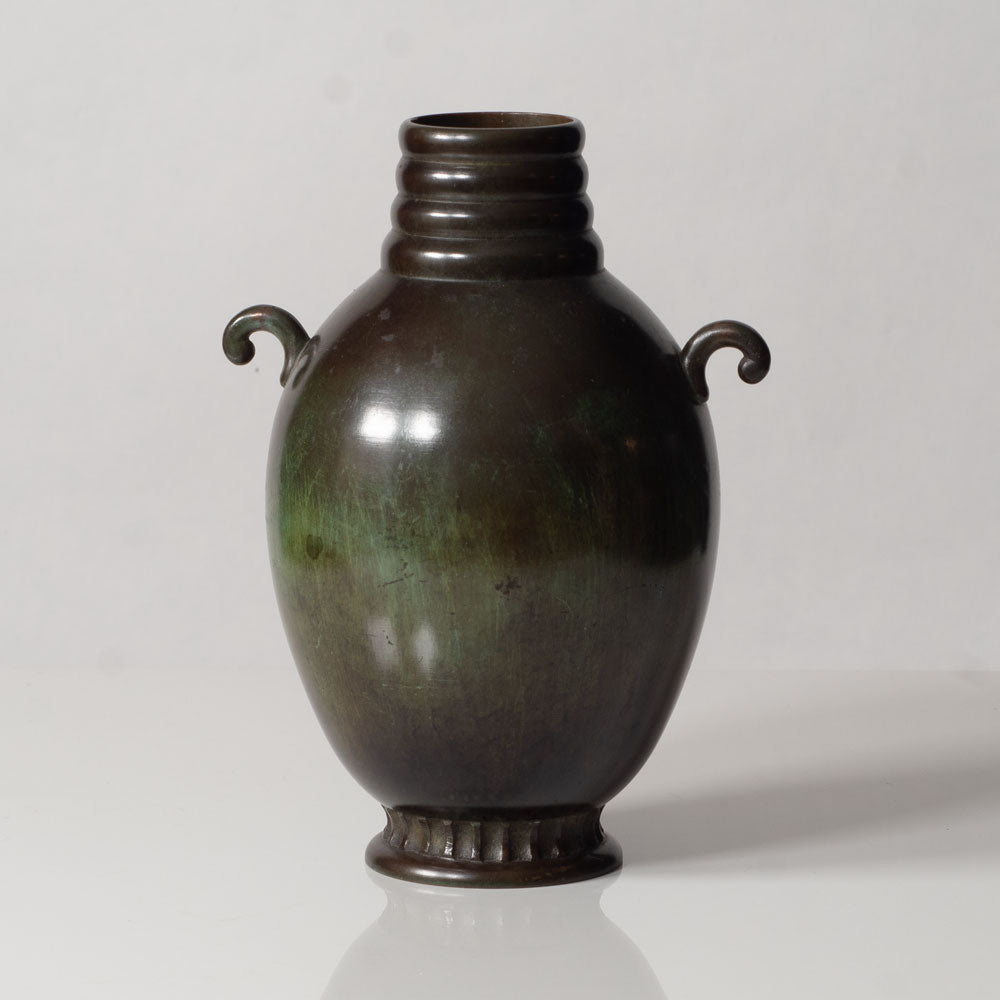 Just Andersen for GAB, Sweden, bronze handled vase L3496