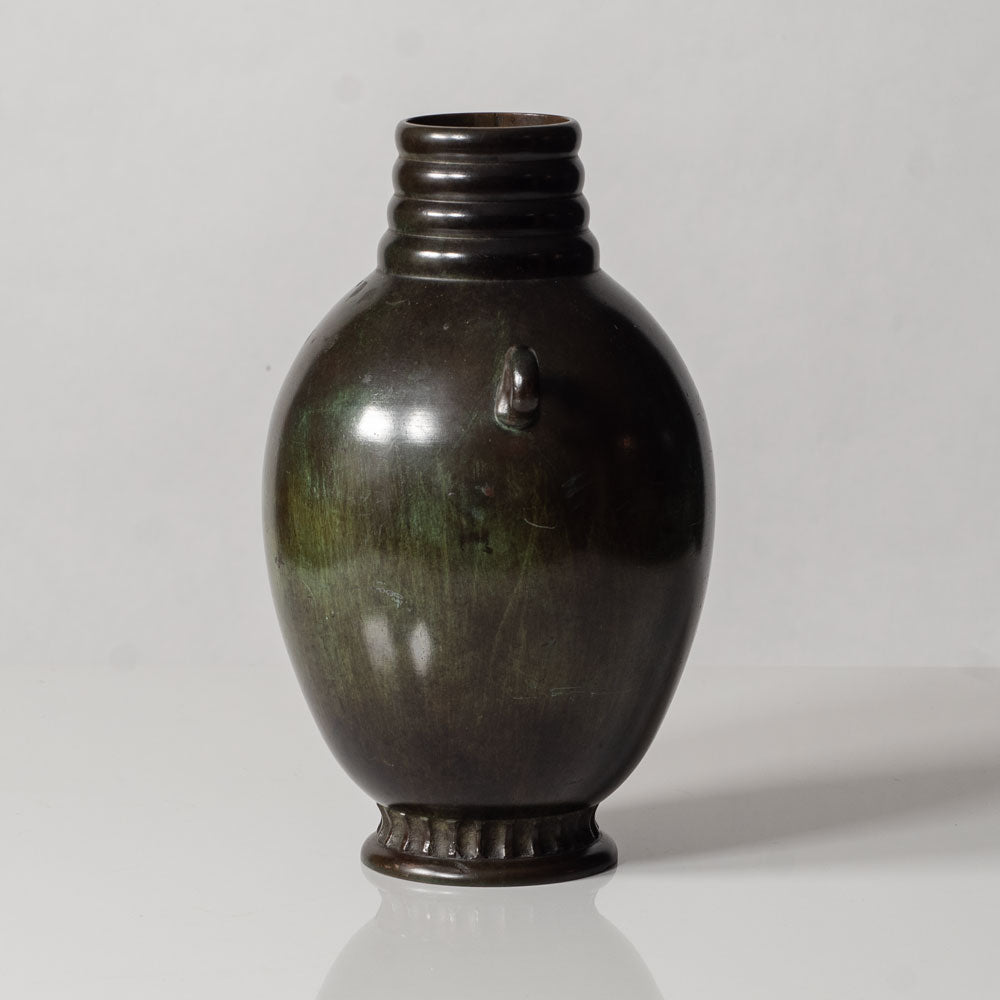 Just Andersen for GAB, Sweden, bronze handled vase L3496