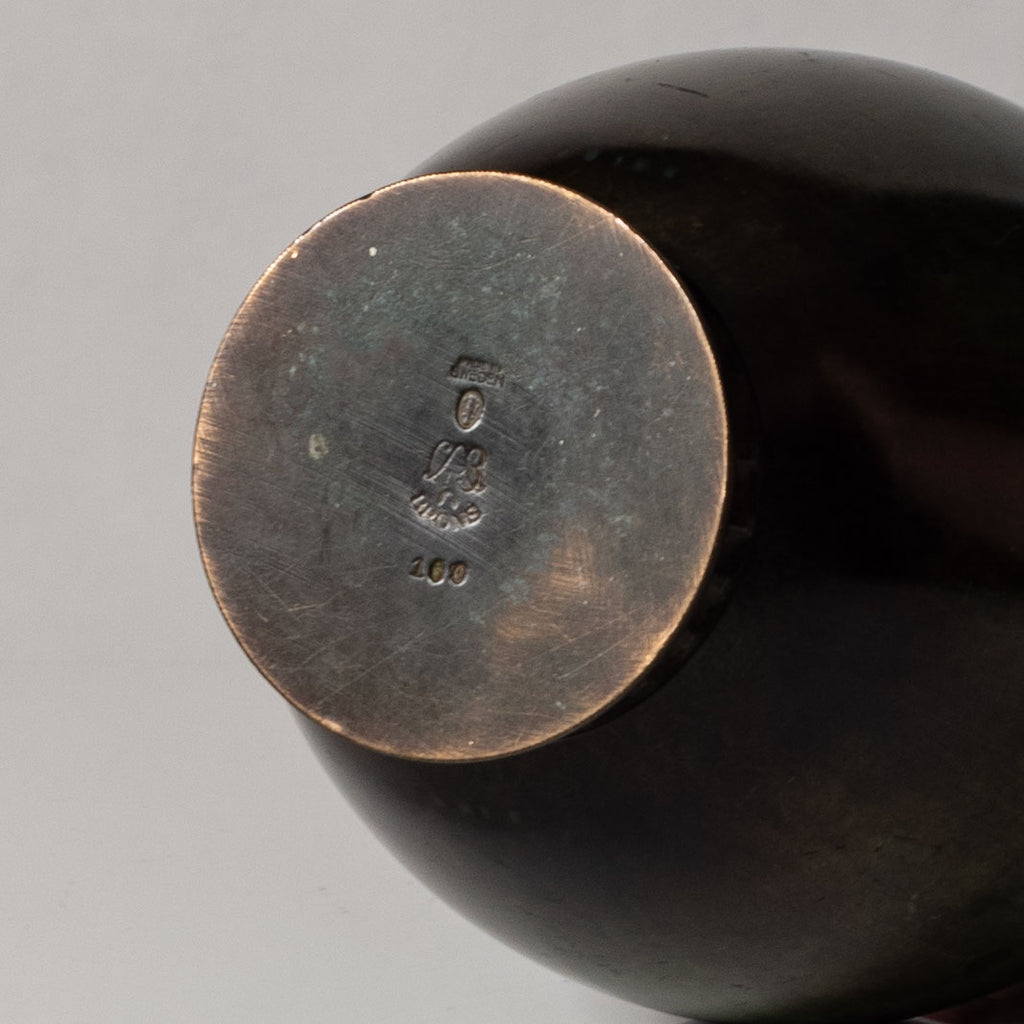 Just Andersen for GAB, Sweden, bronze handled vase L3496