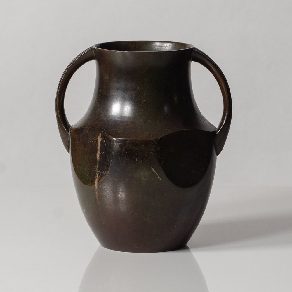 Just Andersen for GAB, Sweden, bronze handled vase K2682