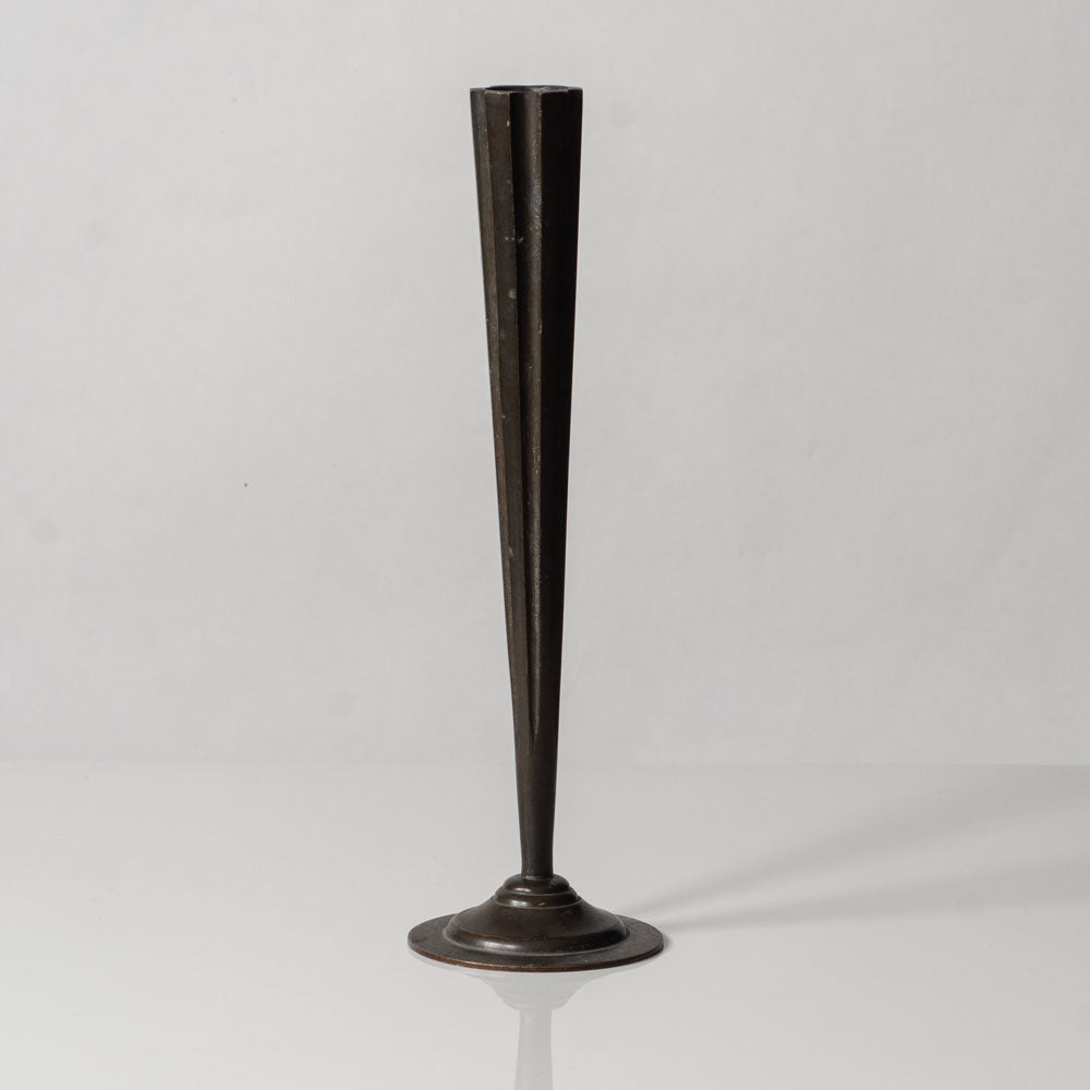 Nilsson & Johansson, Sweden, bronze art deco bud vase L3473