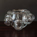 Per Lutken for Holmegaard, Denmark, unique clear glass vessel with round protrusions J1465
