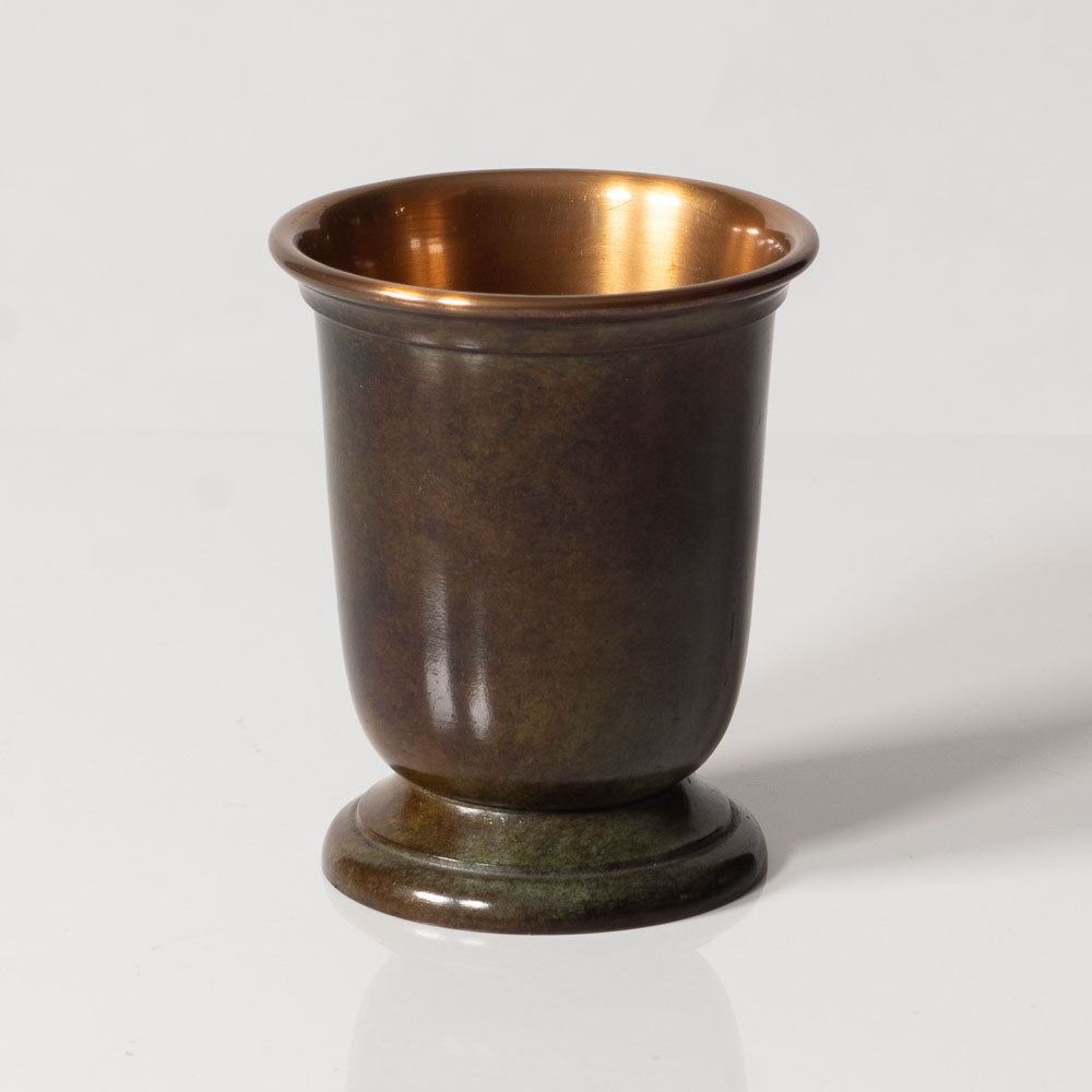 Argentor, Sweden, bronze footed cup L3483