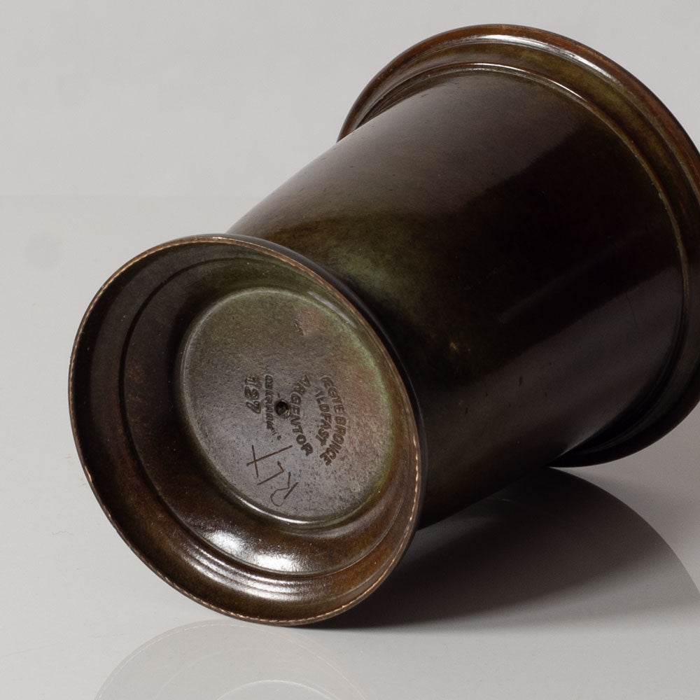 Argentor, Sweden, bronze footed cup L3483