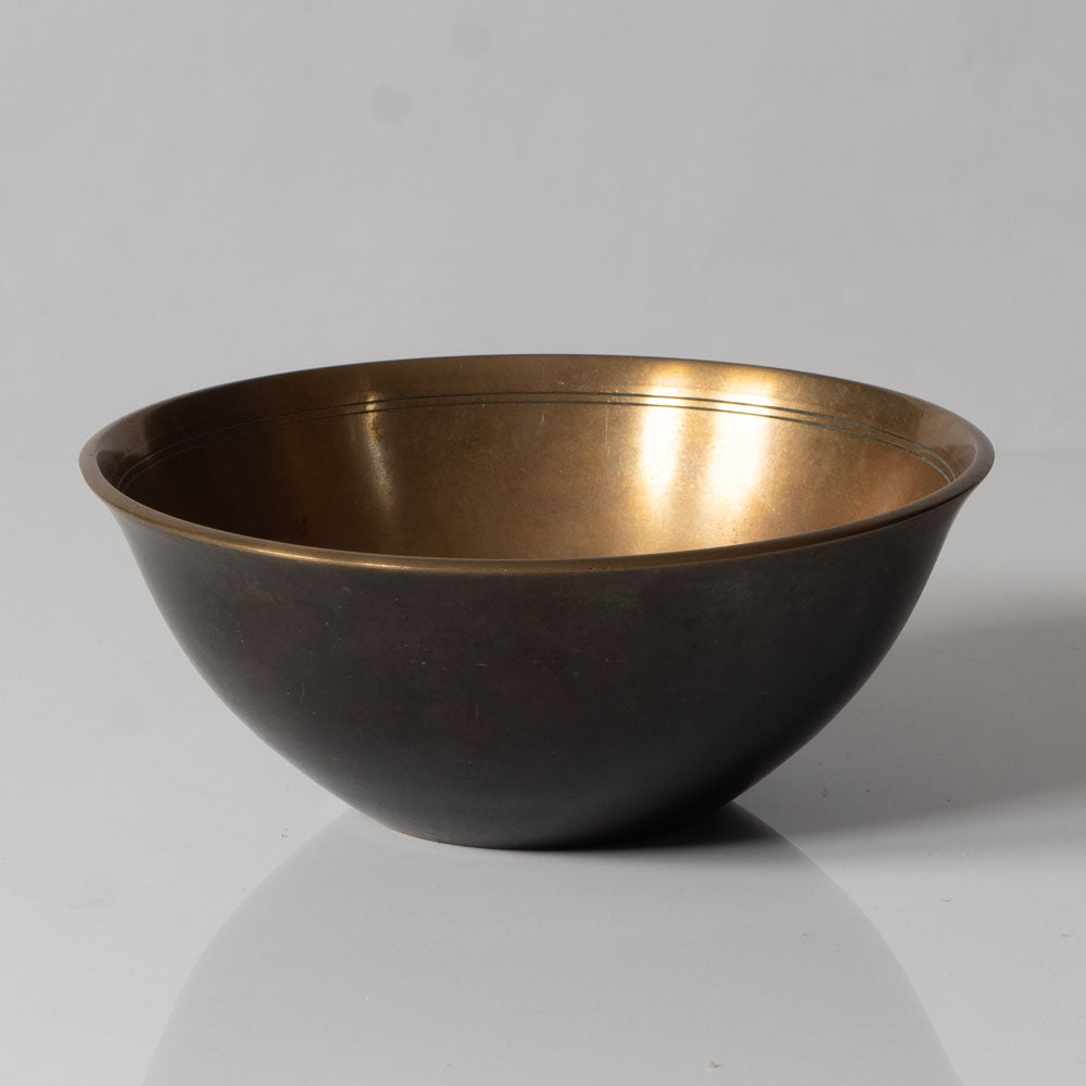 Just Andersen, Denmark, bronze bowl with polished interior UK4