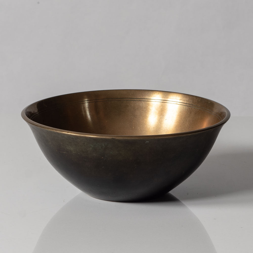 Just Andersen, Denmark, bronze bowl with polished interior UK4
