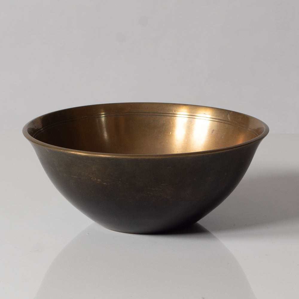 Just Andersen, Denmark, bronze bowl with polished interior  UK4