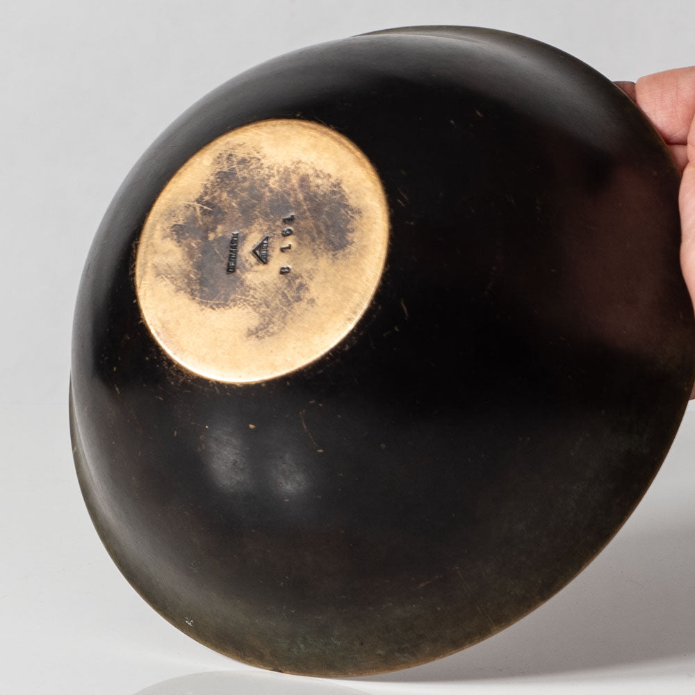 Just Andersen, Denmark, bronze bowl with polished interior UK4