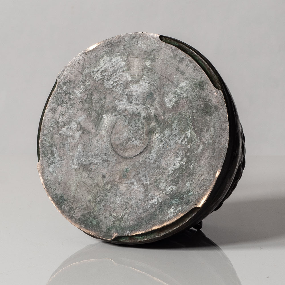 John Färngren, Otto Meyer Foundry, Sweden, art nouveau bronze vase L3492