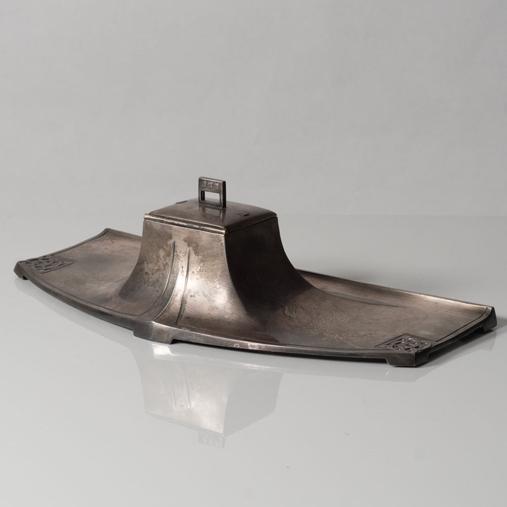 WMF, Germany, pewter inkwell L3324