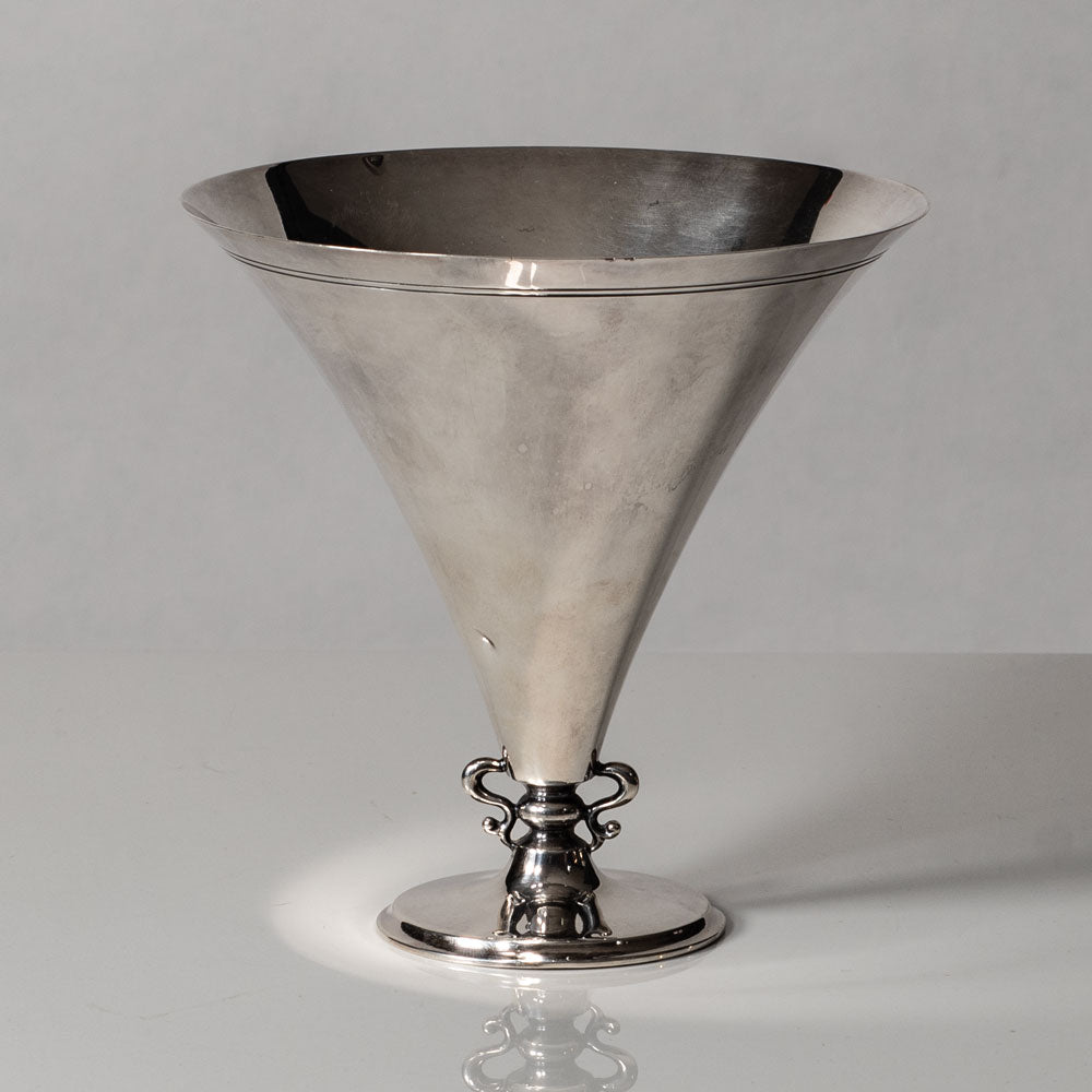 GAB, Sweden, flaring silver vase L3493