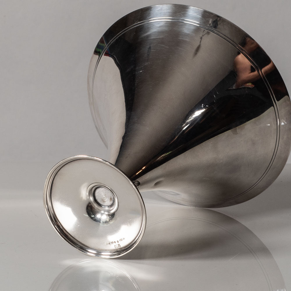 GAB, Sweden, flaring silver vase L3493
