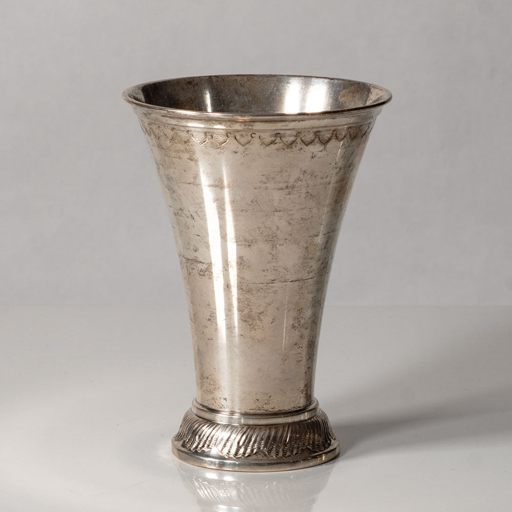 AB Hellsten, Sweden, art nouveau silver footed vase K2407