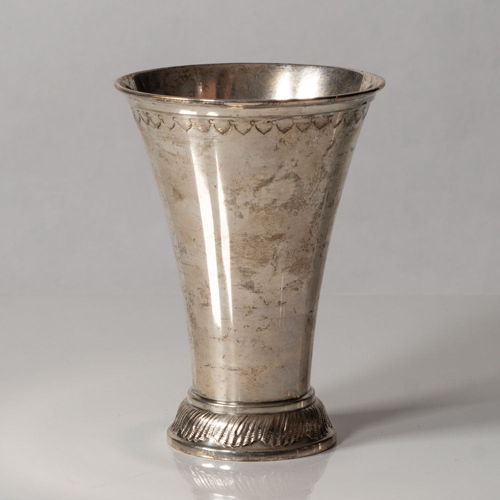 AB Hellsten, Sweden, art nouveau silver footed vase K2407