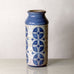 Marianne Starck for Michael Andersen and Sons stoneware vase with gray and blue patterned glaze J1345