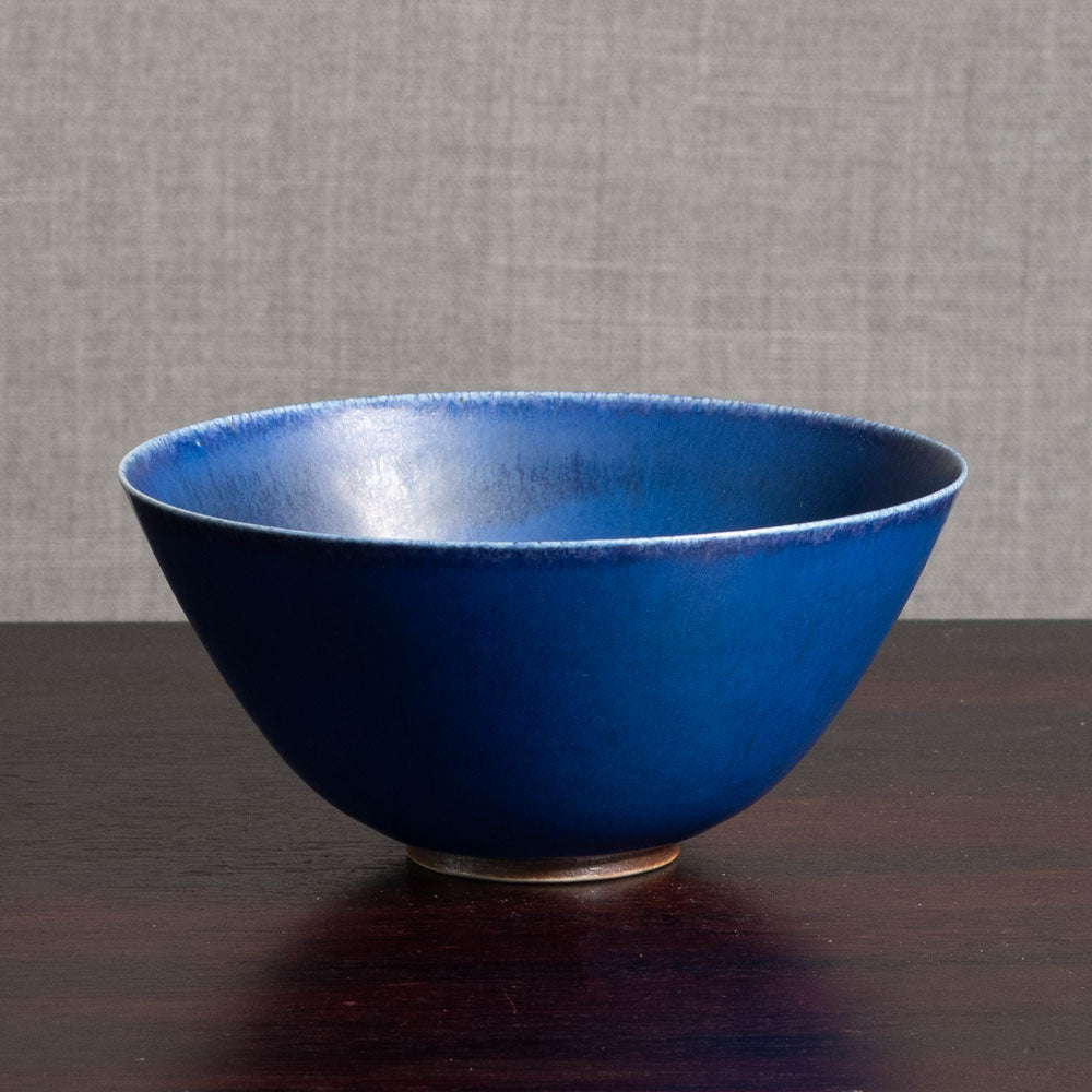 Two bowls with blue glaze by Eva Staehr Nielsen for Saxbo, Denmark
