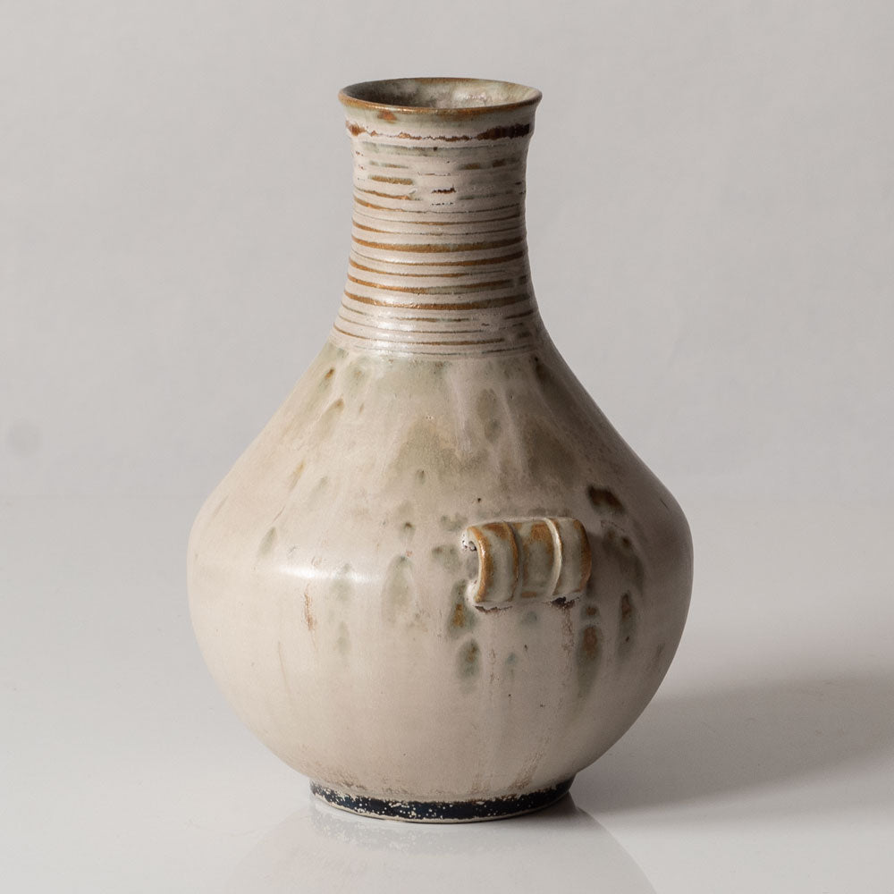 Carl Halier for Royal Copenhagen, Denmark, unique stoneware vase with off-white glaze L3392