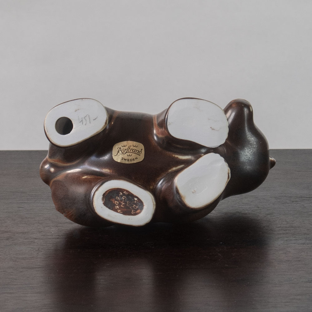 Gunnar Nylund for Rörstrand, Sweden, stoneware figure of a bear H1375